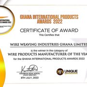 Wire Ghana wins GIPA Products Manufacturer of the Year!